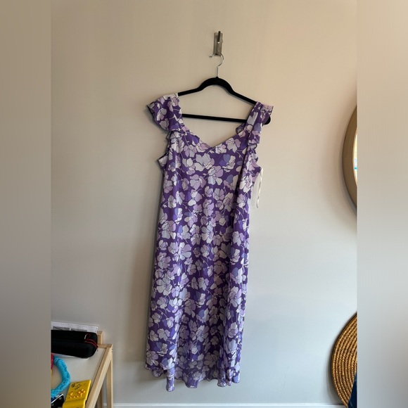 Jane Alexander made in Philippines 1X purple polyester maxi dress… - Picture 2 of 8